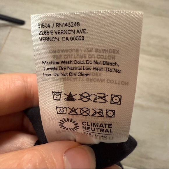 Reformation Black Monochrome Tie Strap Spaghetti Strap Tank, Women’s Size Medium - Picture 6 of 7